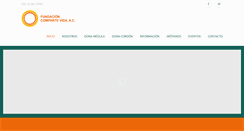 Desktop Screenshot of fundacioncompartevida.org